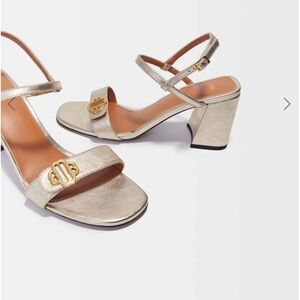 Maje Metalíc Sandal